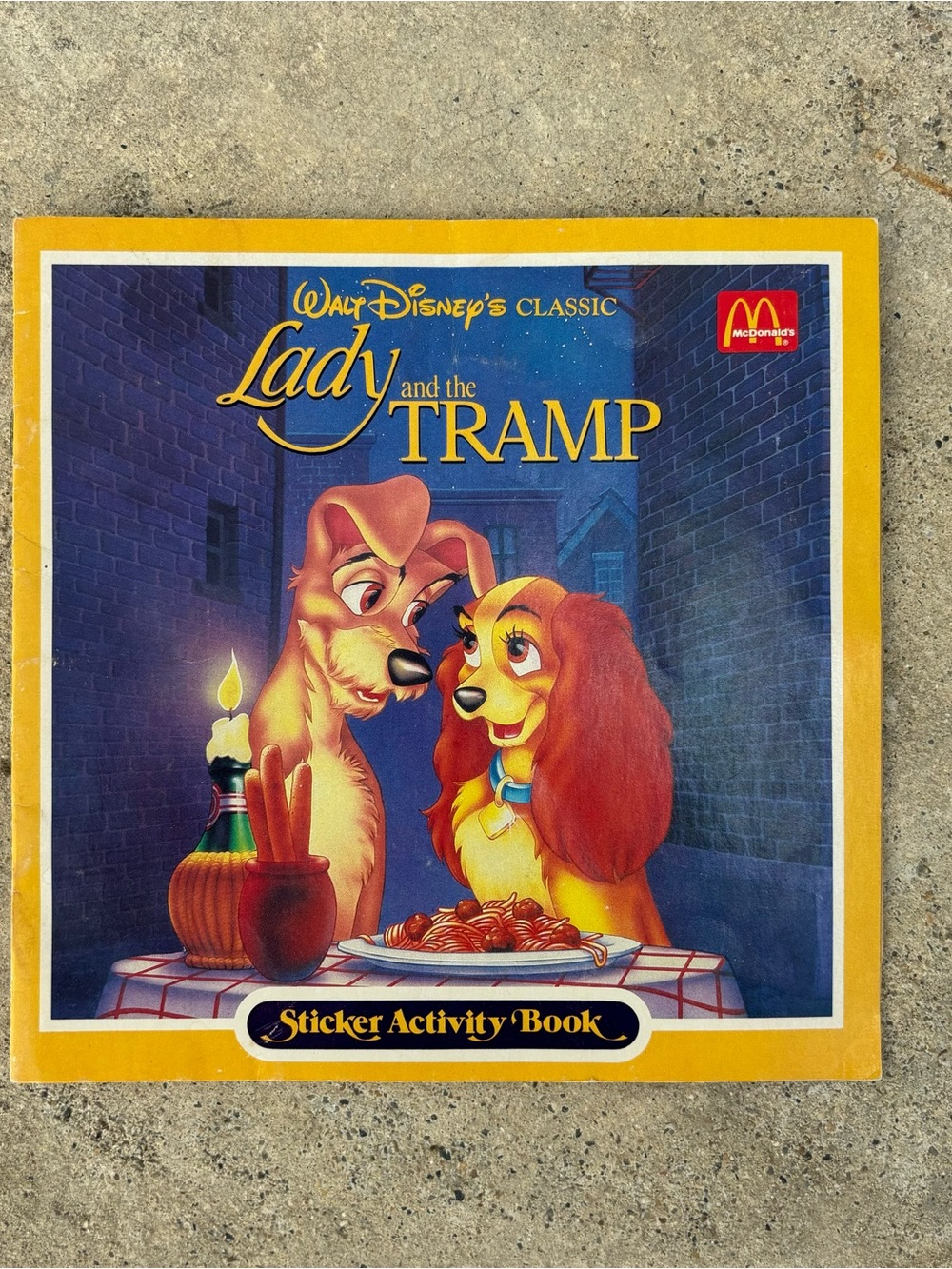 Vintage 1987 Disney Lady and the Tramp McDonald’s activity book